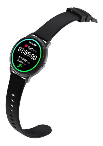 Imagen 5 de 10 de Smartwatch Imilab KW66 Smart Watch 1.28" caja 45.3mm de aleación de zinc black, malla black de silicona