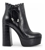 Comprar Botas Saverio Di Ricci 25ib7003 Cuero Negro Con Plataforma