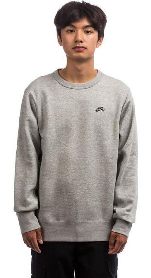 blusão nike sb icon crew fleece masculino