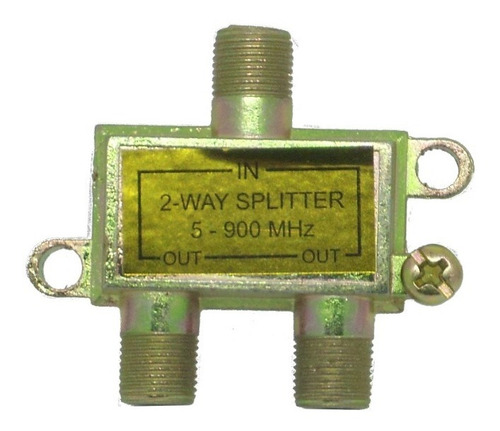 5 Splitter Coaxial Television 1x2 Vias Frecuencia De 5 Hz-90