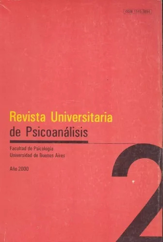 Revista Universitaria De Psicoanálisis - Año 2000