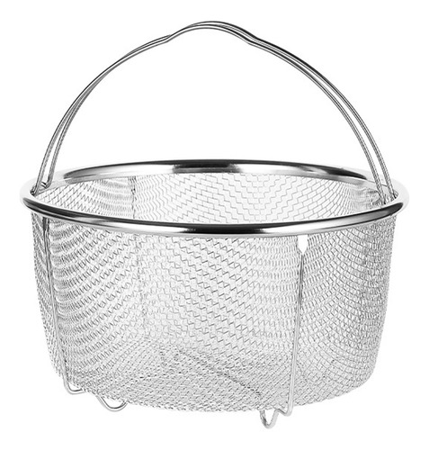 Cesta De Malla Para Cocinar Vapor De Acero Inoxidable Con As