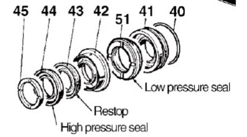 Sellos 15mm Hidrojet Hidrolavadora Interpump General Pump