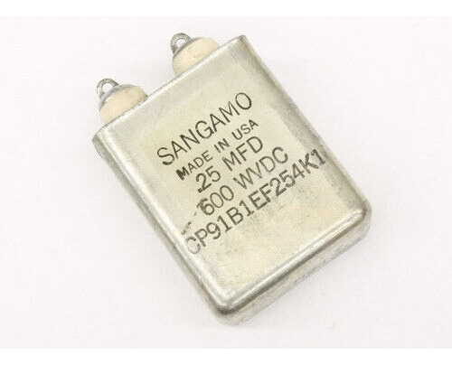 Cp91b1ef254k1 Sangamo Capacitor 0.25uf 600v Oil Hermetic Llm