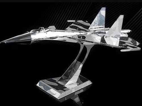 Avión A Escala Para Armar Su-34 De Metal 3d Rompecabezas