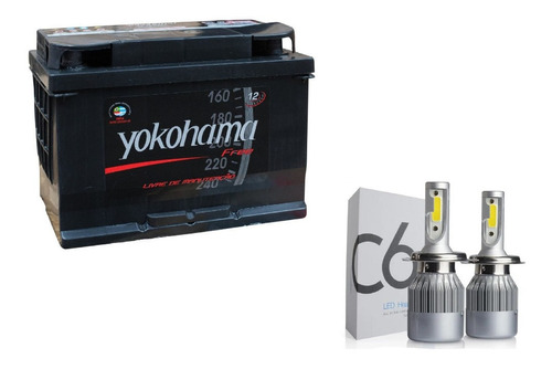 Bateria Yokohama 90 Amp Garantía 18 Meses + Kit Led