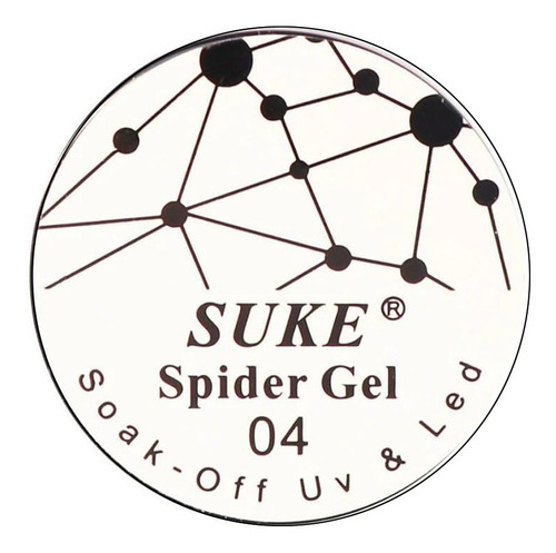 Spider Gel Profissional Teia De Aranha Estilo Elástico Suke Cor Branco Listrado