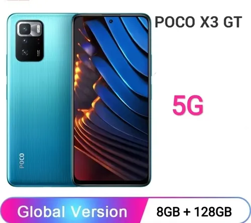 Xiaomi Poco X3 Gt 5g, Nfc, 8gb+128gb,64mpx, Pronta Entrega