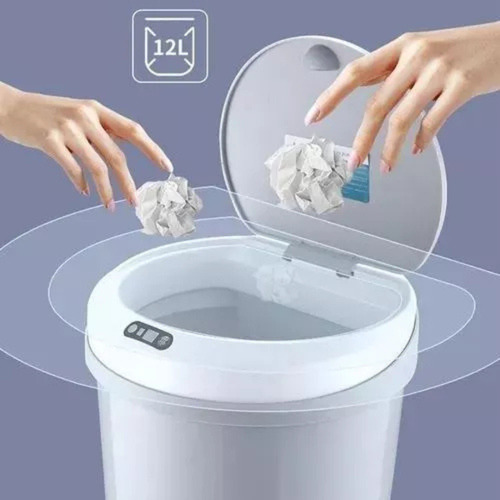 Lixeira Automática 12l Com Sensor Lk-2112