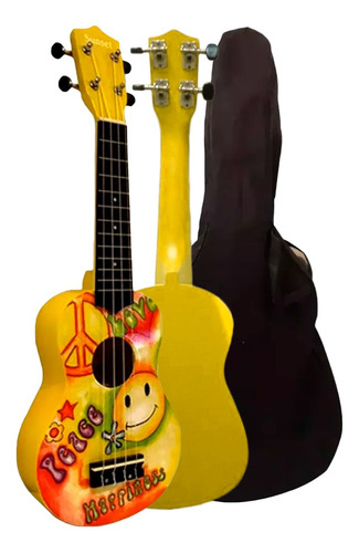  Ukelele Happiness Soprano Para Principiantes + Funda