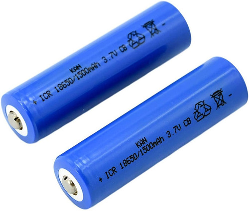 Bateria Recargable 3.7v 1500mah 18650 Con Punta Cod 1917 