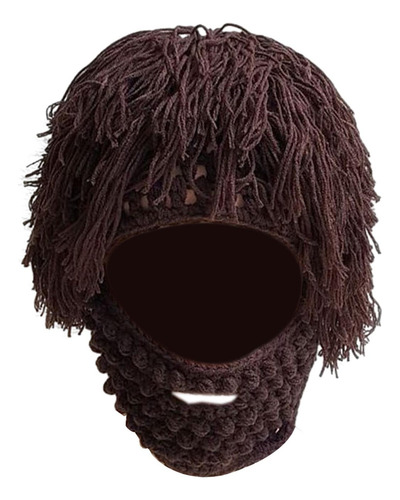 A Gorro Tejido Con Barba Para Niños, Máscara De Esquí