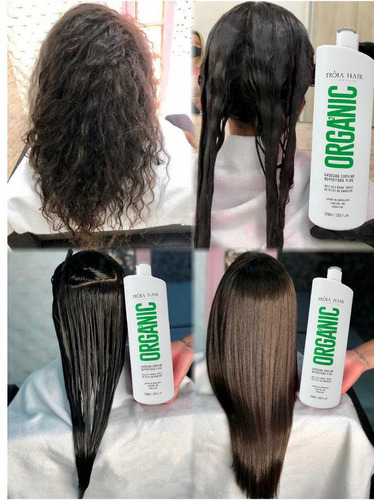 Imagem 4 de 9 de 3 Kits Progressiva Organica Troia Hair 6 X 1000ml Alisamento
