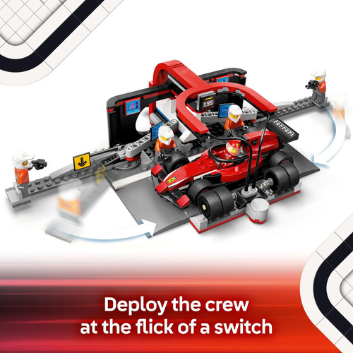 Set De Construcción De Juguetes Lego City F1 Pit Stop Con Fe