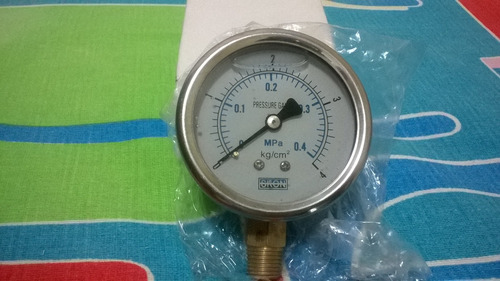 Manômetro Industrial/glicerina Escala 0 A 4 Kg/cm2 = Mpa 0,4