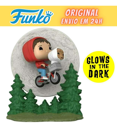 Boneco Funko Pop Elliott & E.t. - Brilha No Escuro - 1259