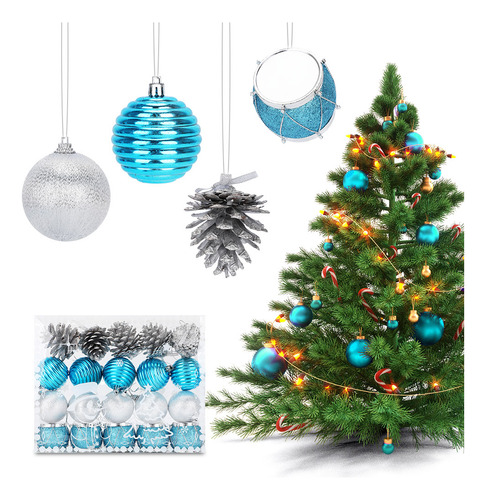 Esferas Navidad Adornos Para Árbol Navidad Estilos Mixtos