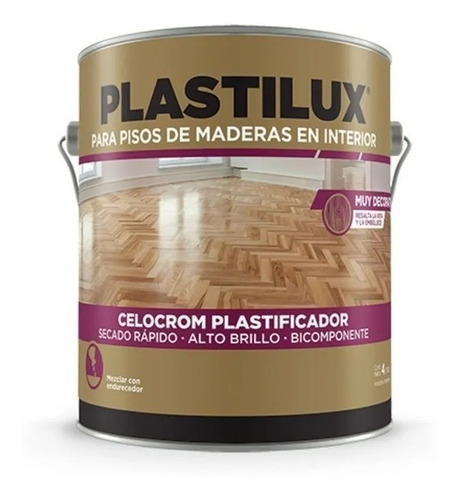 Imagen 1 de 1 de Plastilux Celocrom Laca Ureica X4 Litros Pintu Don Luis Mdp