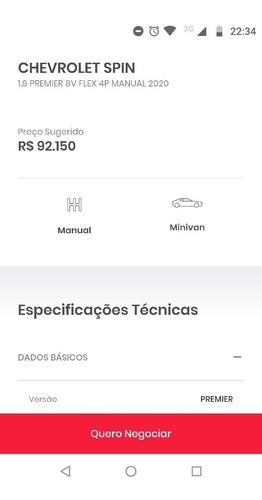 Chevrolet Spin 2020 1.8 Premier 7l Aut. 5p