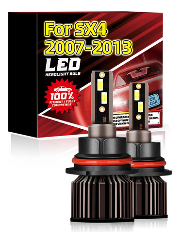 Faro Led 9007 Para Suzuki Sx4 2007-2013 Con Bombilla Led De