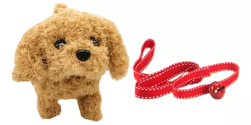 3 piezas de juguetes de peluche para niños, perros electrónicos  interactivos, perros de peluche que caminan y ladran la cola meneando,  animales