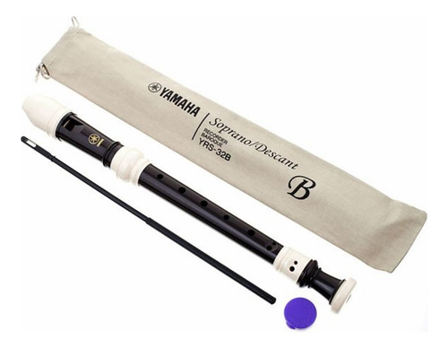 Kit 10 Flautas Doce Soprano Barroca Em C Yrs-32b Yamaha Cor Preto