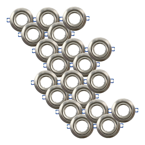 Spot Embutir Móvil Dicroica Chapa Platil Macroled Pack X 20u