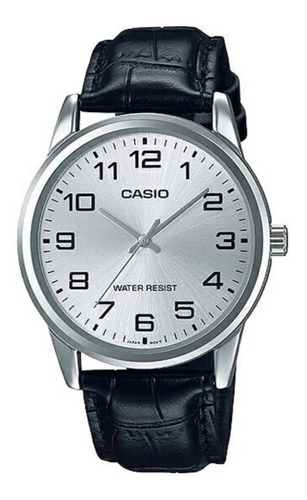 Reloj Casio Modelo Mtp-v001 Piel Negro