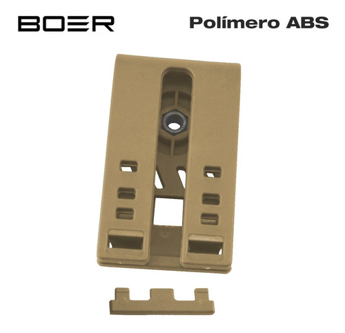 Imagen 4 de 10 de Clip Adaptador Dual Pasacinto Molle Boer Polimero