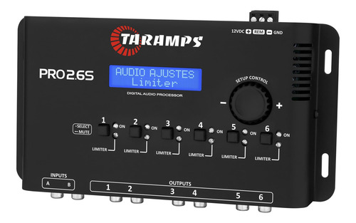 Crossover Processador Audio Digital Equaliza Pro 2.6 Taramps