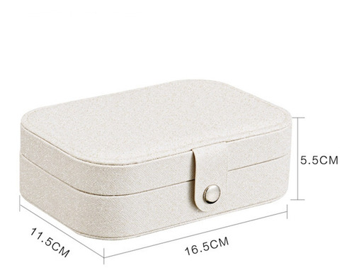 Caja De Joyería Para Las Mujeres De Doble Capa De Viaje
