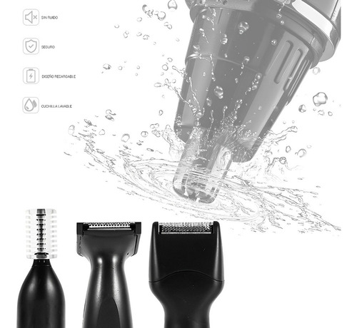 Sa De Afeitadora Multifuncional Kit Profesional Recargable 4