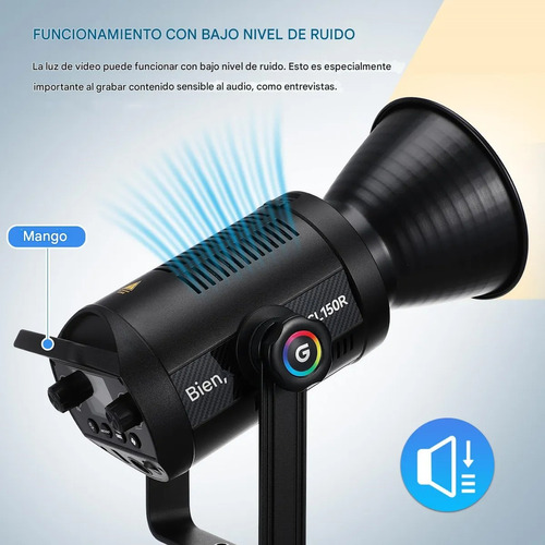 Luz De Vídeo Led Rgb Godox Sl150r Sl Rgb Cob10000k