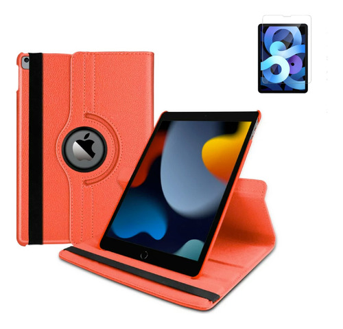 Funda iPad 7ma Generación 10.2 Giratoria 360º + Vidrio 