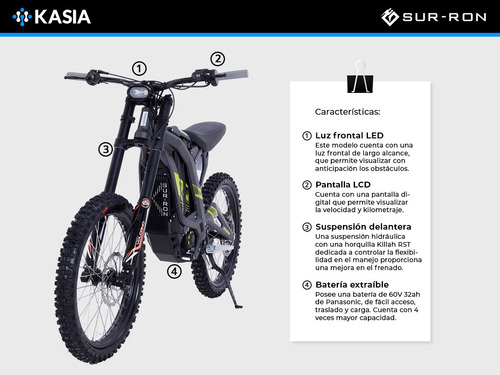 Moto Bicileta Electrica Sur Ron Light Be X Motor 5000w Kasia