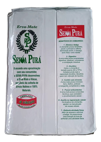 Kit 10 Erva Mate Seiva Pura Nativa Vácuo 1kg Chimarrão
