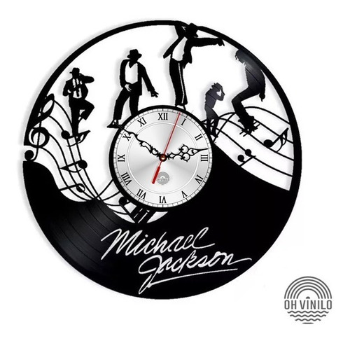 Michael Jackson 01 Reloj De Pared Y Escritorio Vinilo 