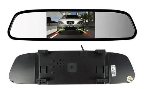 Retrovisor Interno Tela Lcd Com Câmera De Ré 2 Em 1 Preto