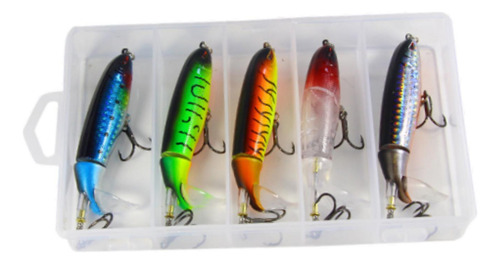 5 Piezas Fishing Señuelos Señuelos De Pesca Cebos 10 Cm