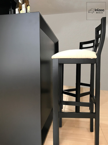 Cantina Muebles De Bar Minimalistas Mod Monclova Con Bancos