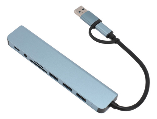 Adaptador Multipuerto Usb 3.0 Hub C 8 En 1 2.0 Tipo C Fast D