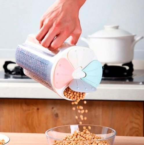 Pote Plástico S/ Bpa C/ 4 Divisórias P/ Alimentos - 2500 Ml