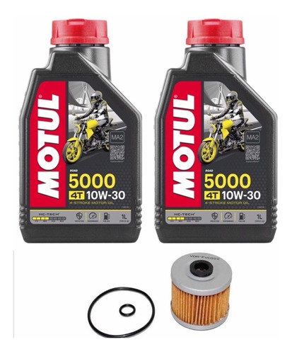 Kit Troca Óleo 2l Motul5000 10w30+ Filtro Honda Cb300 Xre300