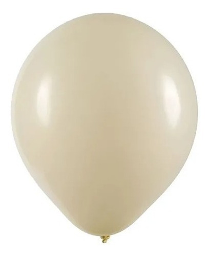 Kit 100 Balão Bexiga N° 9  Liso Marfim Látex