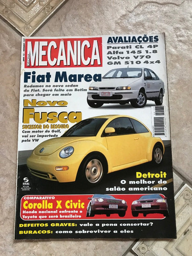 Revista Oficina Mecânica 137 Novo Fusca Corolla Civic Re219