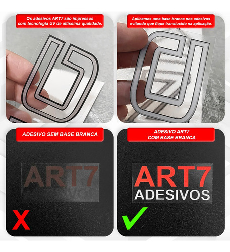 Adhesivo con emblema Kit 3 Hard Working Road 2013 A de 17 caras