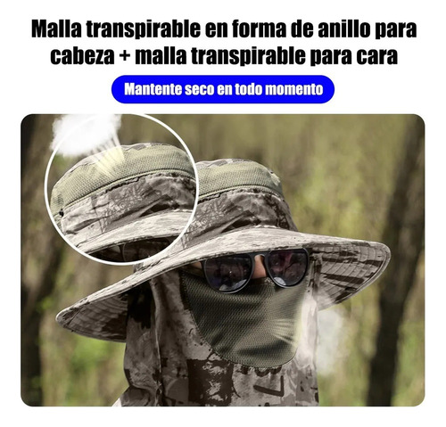 Gorra Solar Unisex Con Protección Uv De 360°