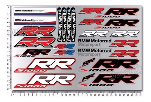 Kit Adesivos Capacete Bmw Motosport S1000rr Ktcp142