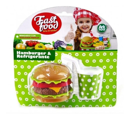 Imagem 4 de 4 de Lanchinho Feliz Hamburguer E Refrigerante - Comida Brinquedo