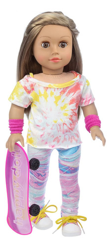 Elemento De Unicornio 9 Pcs 18 Pulgadas Doll Skateboard Jueg